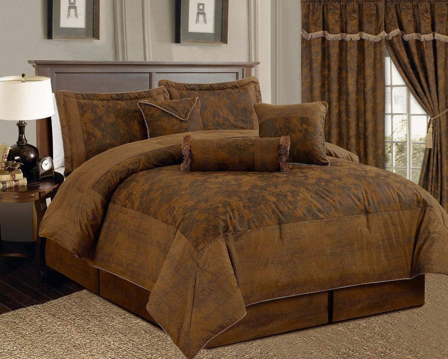 

Комплект постельного белья Cal King Size Yuqin, 7 предметов