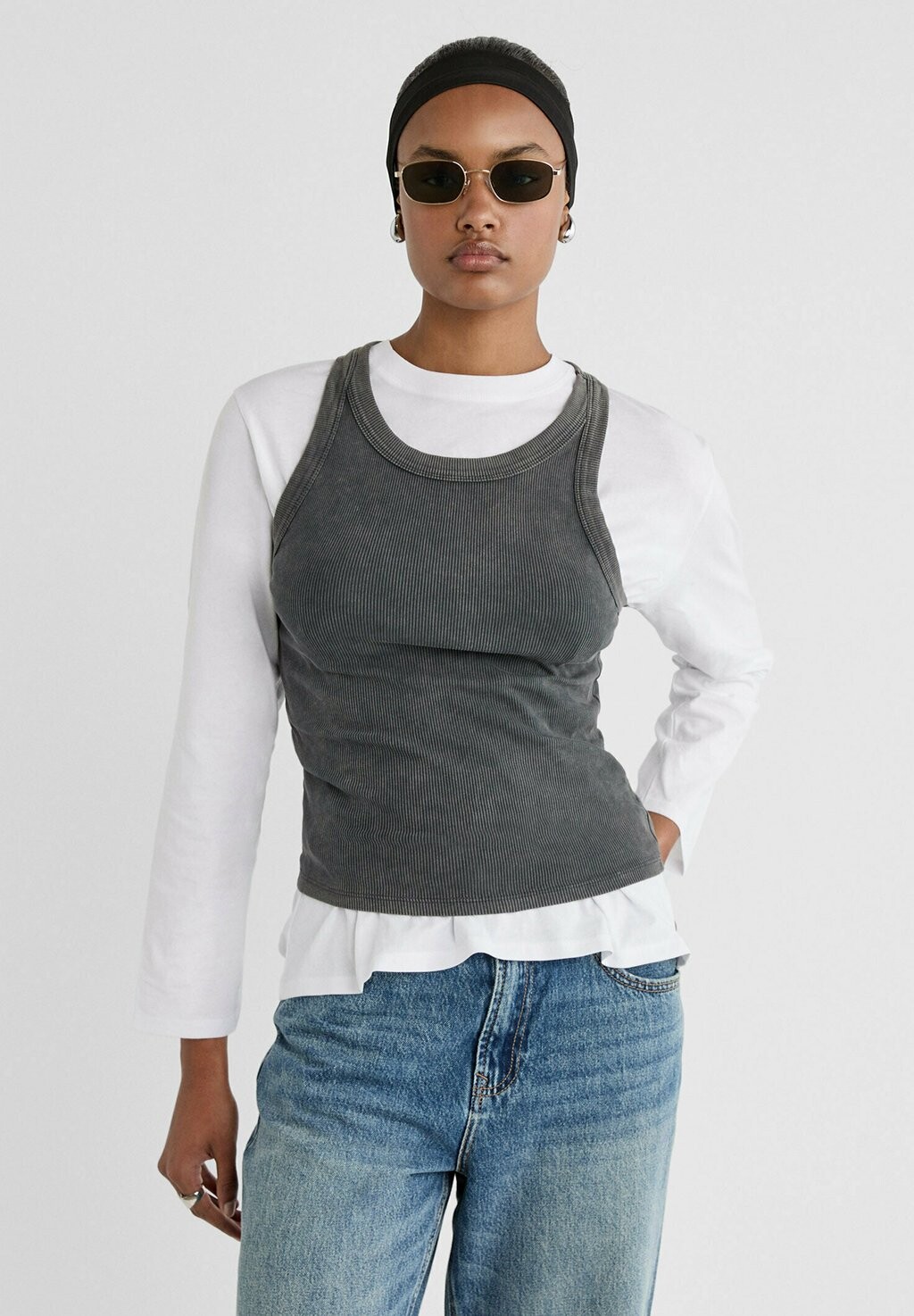 

Солнцезащитные очки Stradivarius, золотой
