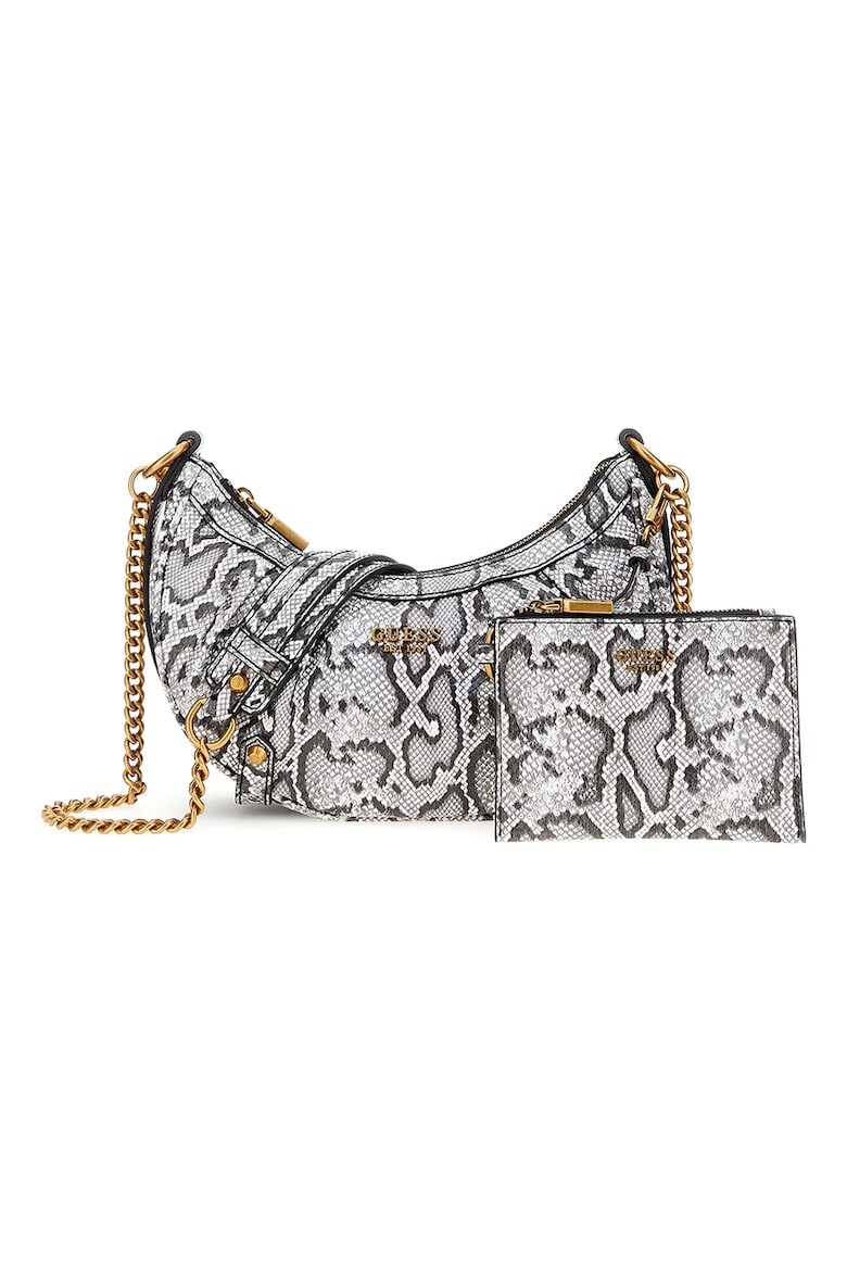 

Сумка Cleia из экокожи с косметичкой на молнии Guess, серый