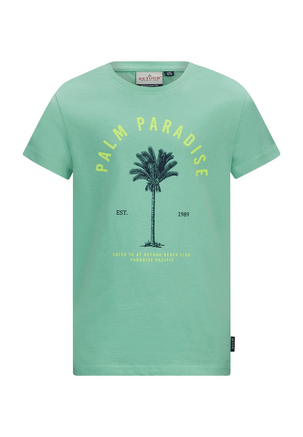 

Футболка с принтом WILLIAM Retour Jeans, цвет mint green