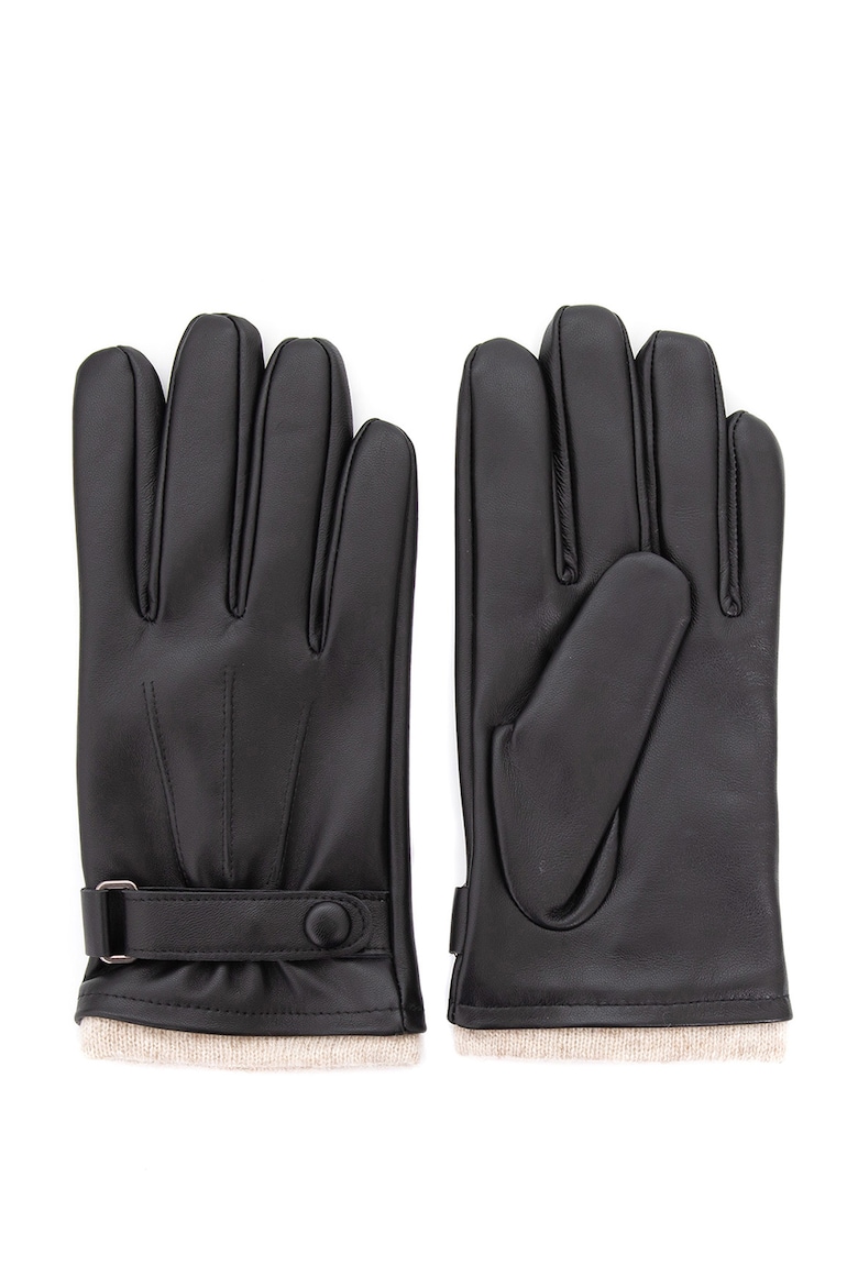 Кожаные перчатки с ремешком A&A Vesa, черный