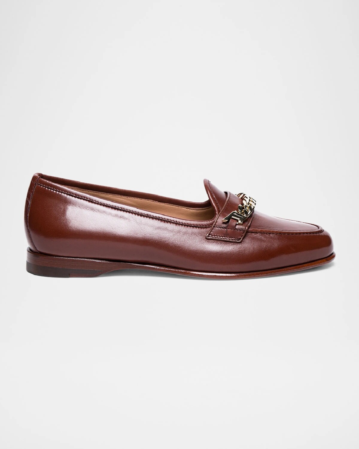 

Кожаные лоферы Andrea с цепочкой Santoni, коричневый