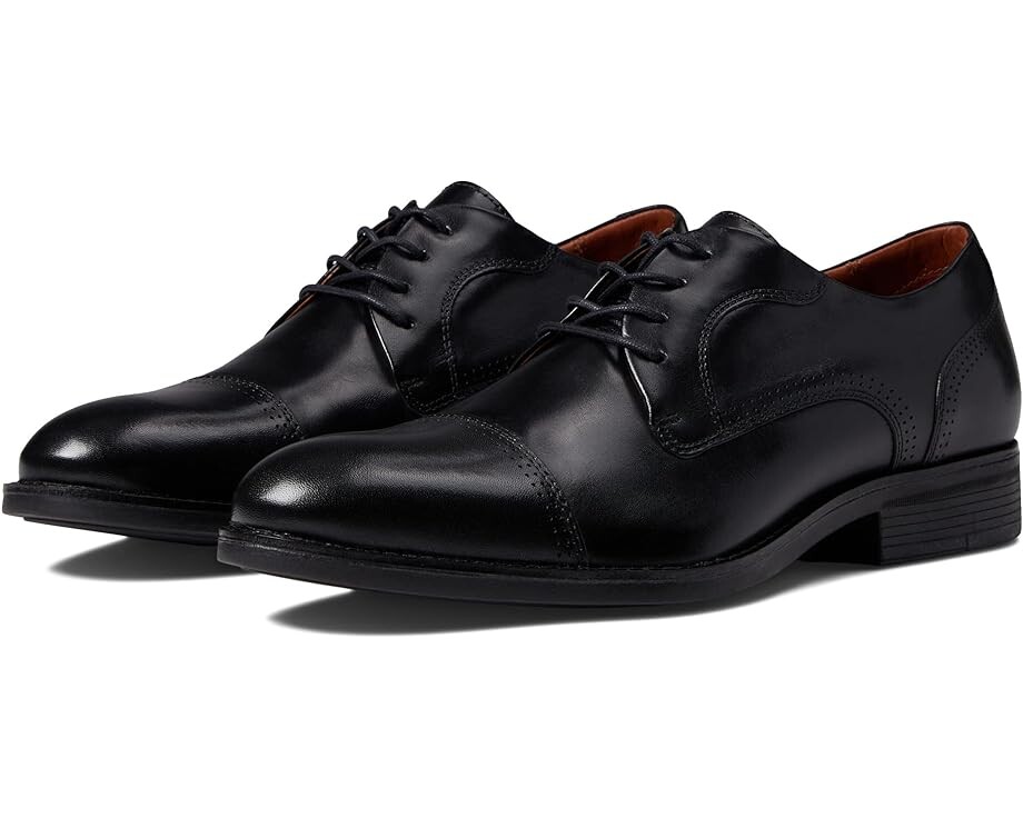 

Оксфорды Johnston & Murphy Hawthorn Cap Toe, цвет Black Full Grain