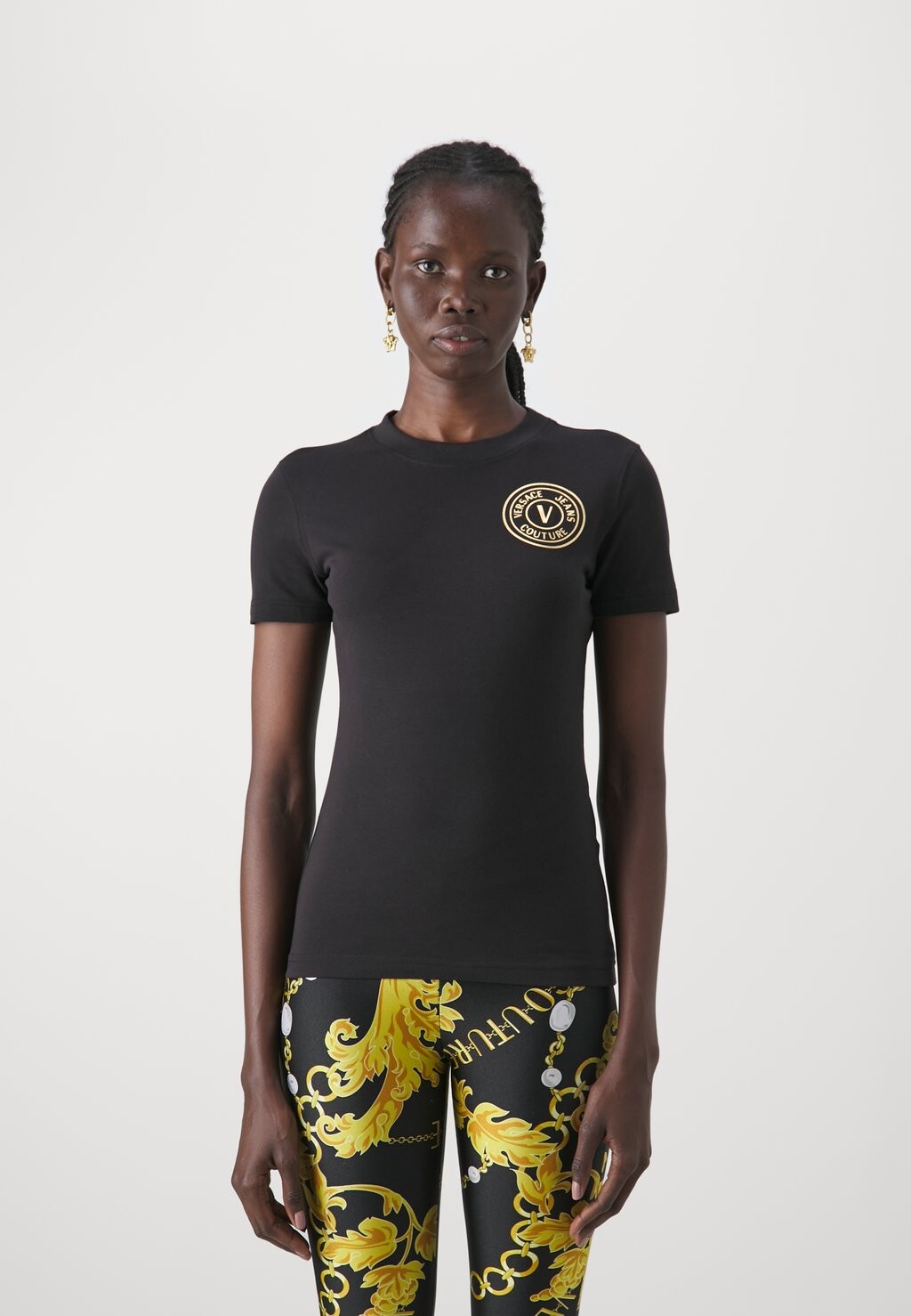 

Футболка с принтом THICK FOIL Versace Jeans Couture, черный