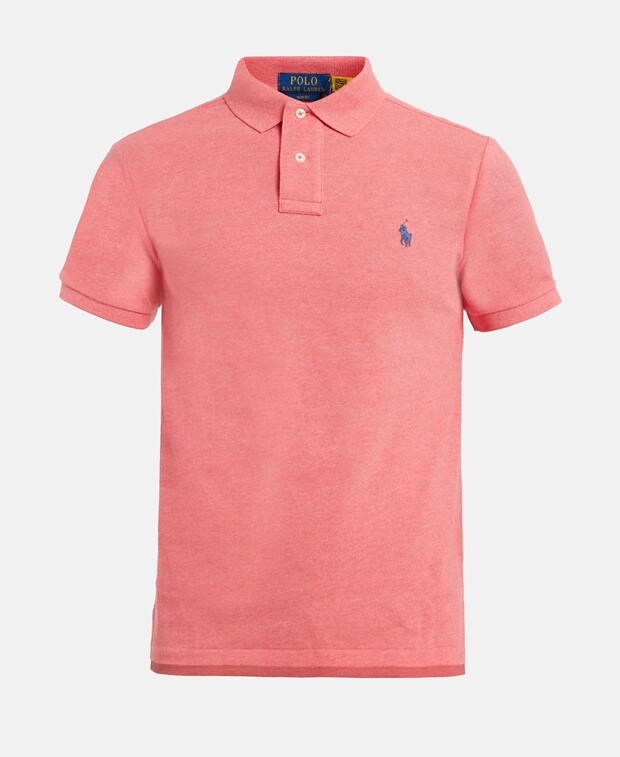 

Рубашка-поло из пике Polo Ralph Lauren, вишнево-красный