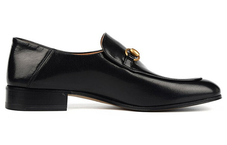

Лоферы Gucci Horsebit из кожи без шнурков, черный