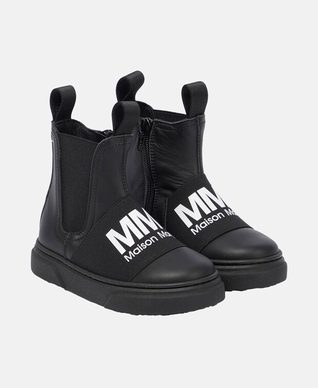 

Ботинки челси MM6 Maison Margiela Kids, черный