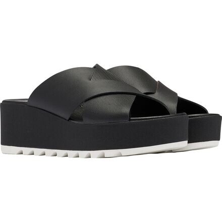 

Мюли Cameron на плоской подошве женские SOREL, цвет Black/Sea Salt