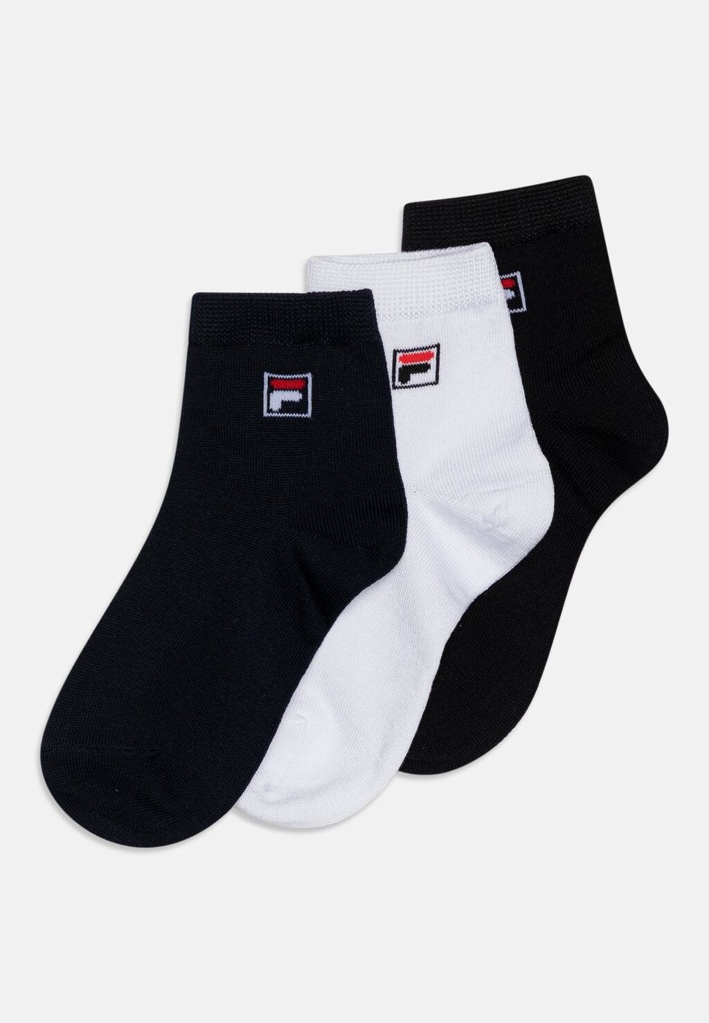 Носки QUARTER UNISEX 9 PACK Fila, цвет black/white/navy носки quarter socks unisex 6 pack fila цвет dark navy sky blue violet candy dron ecru