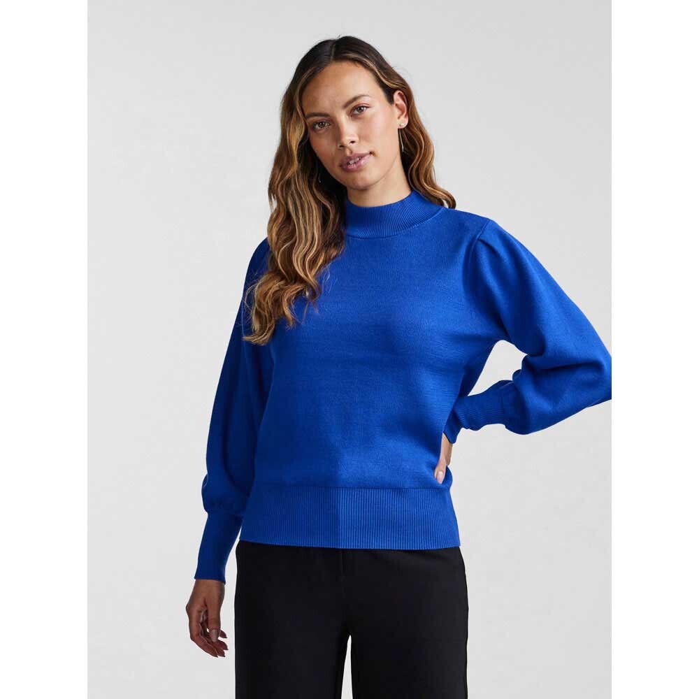 Свитер Yas Fonny High Neck, синий свитер zara basic high neck морской синий