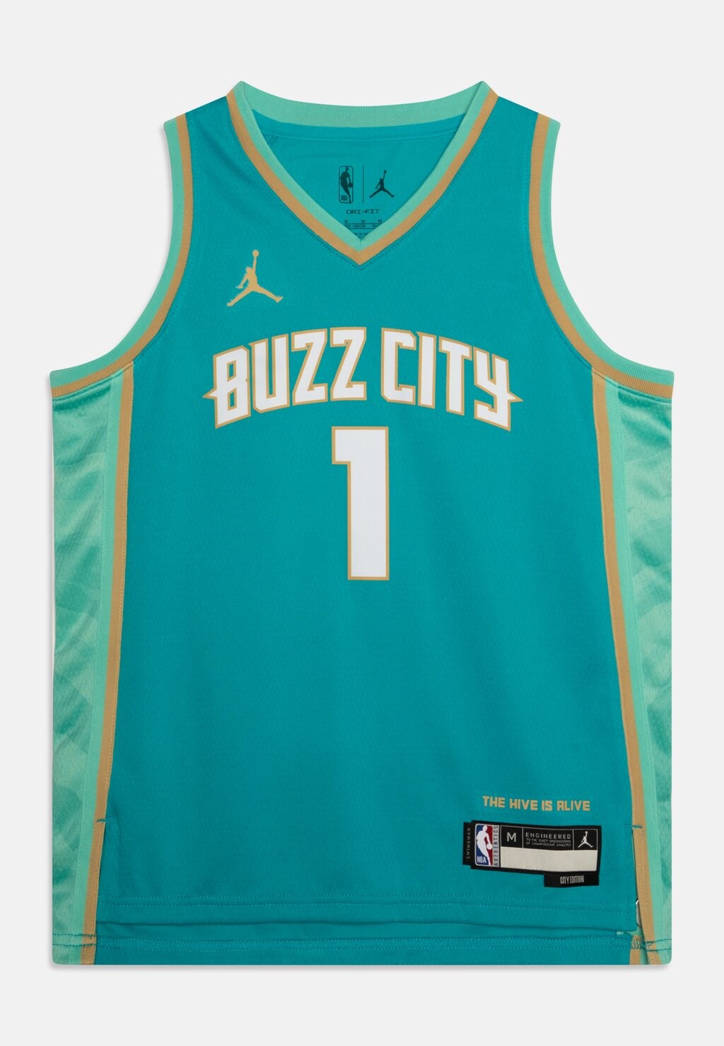 

Команда NBA CHARLOTTE Hornets LAMELO BALL BOYS CITY EDITION SWINGMAN Nike, цвет rapid teal