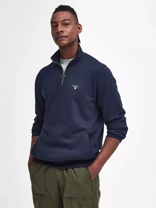 

Толстовка Barbour Beckhill Half-Zip, темно-синий