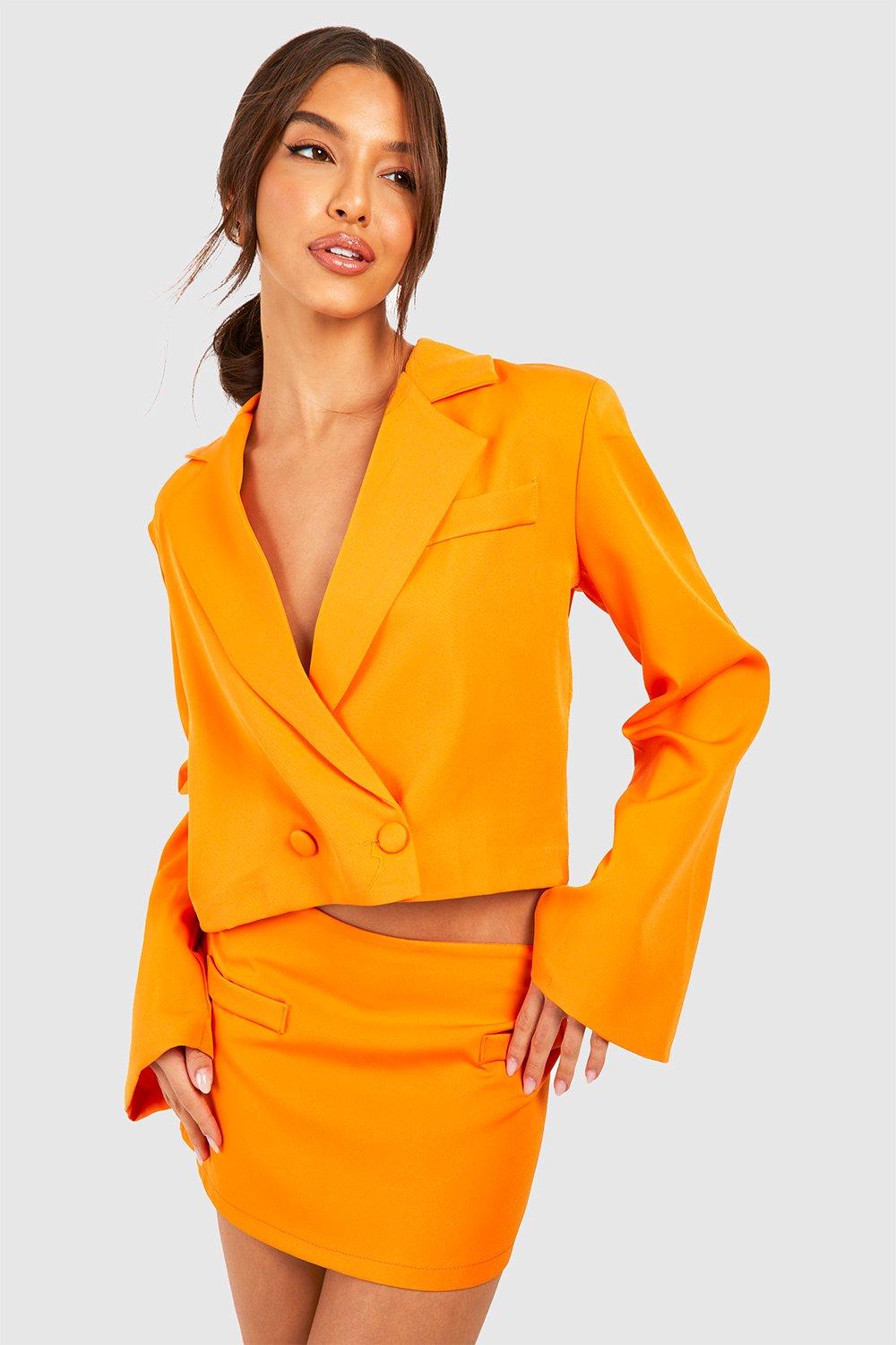 мини юбка с пайетками и низкой посадкой guizio цвет merlot Мини-юбка с низкой посадкой Boohoo, оранжевый