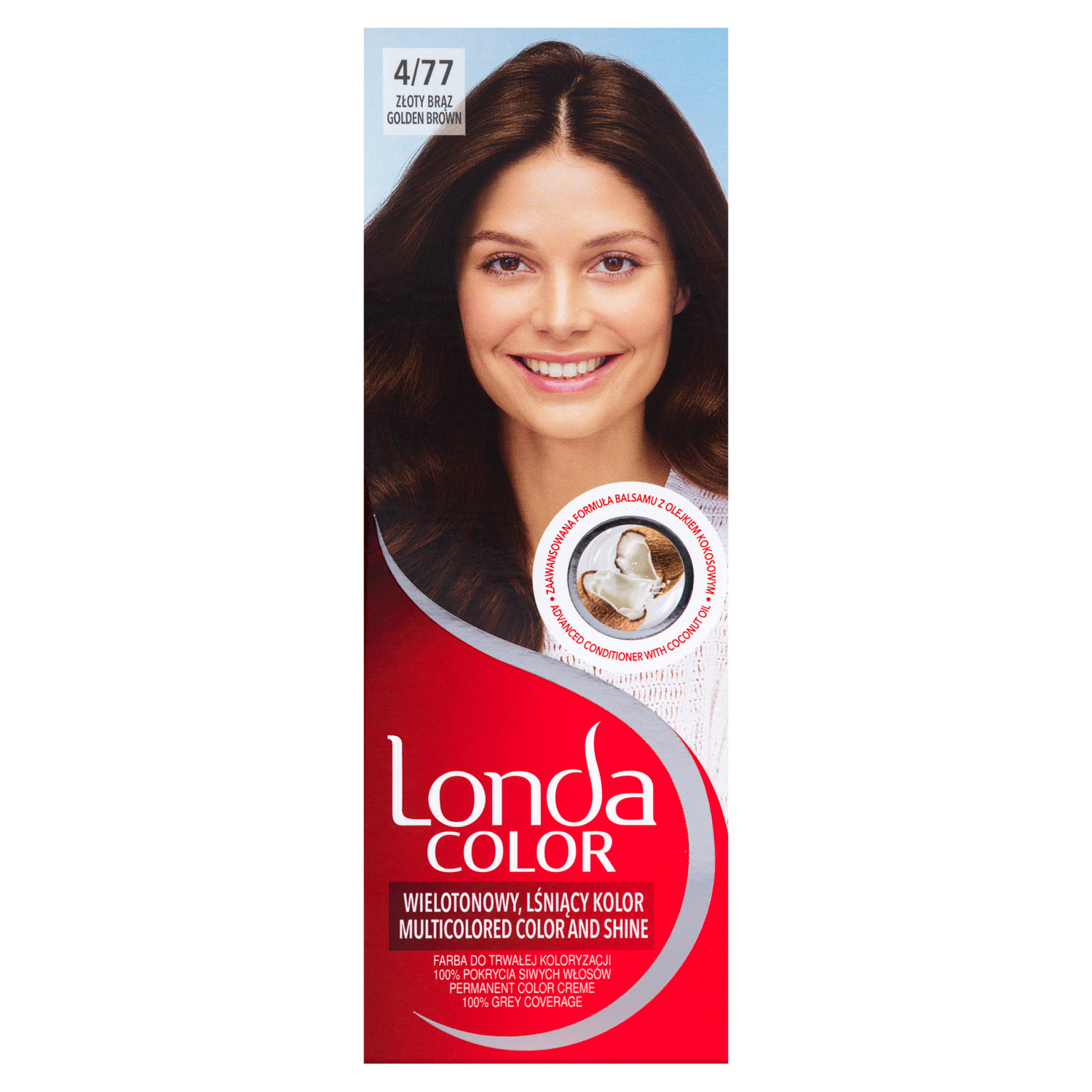 Краска для волос 4/77 золотисто-русая Londa Color, 1 упаковка