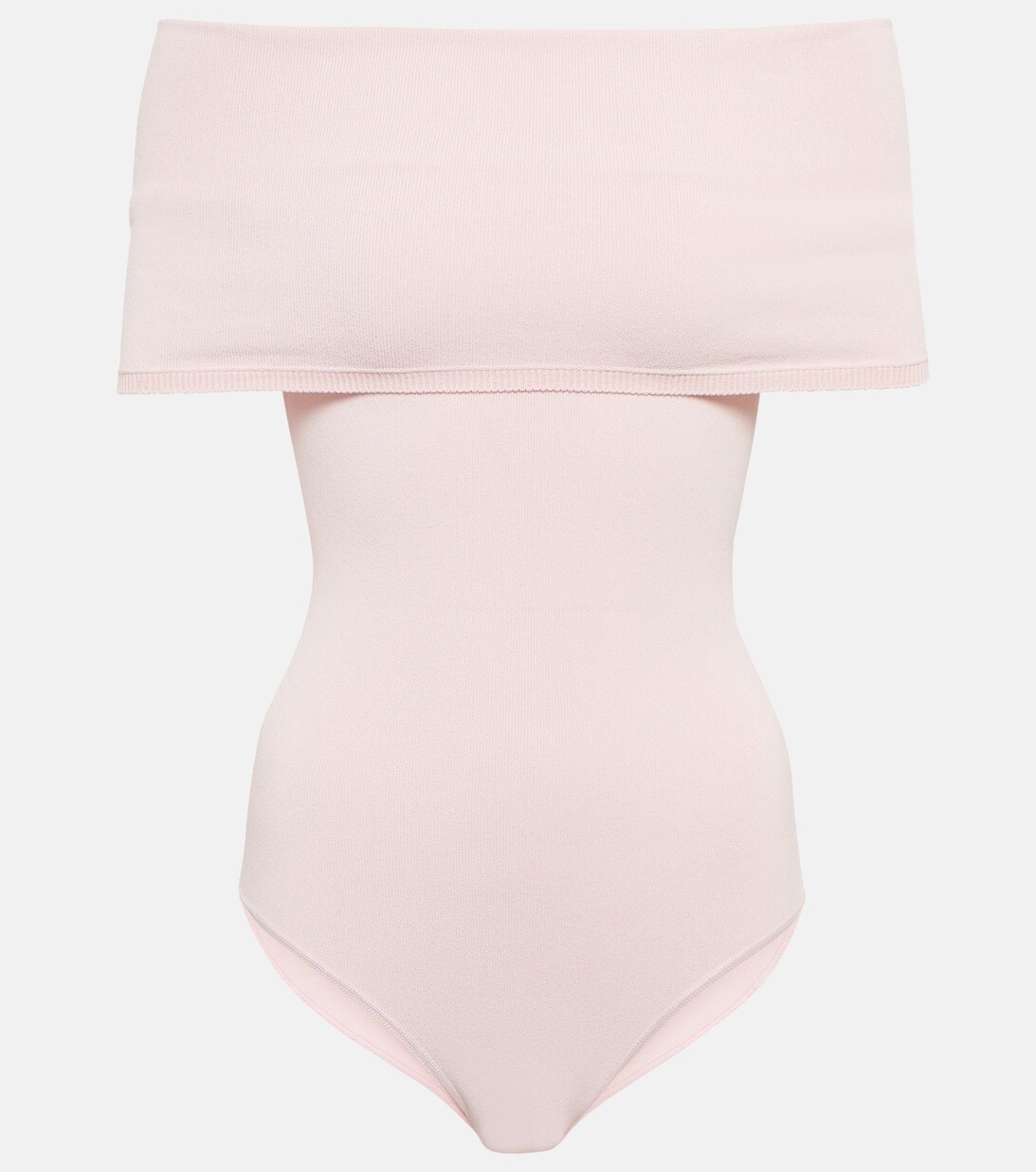 

Боди с воротником-хомутом ALAÏA, розовый