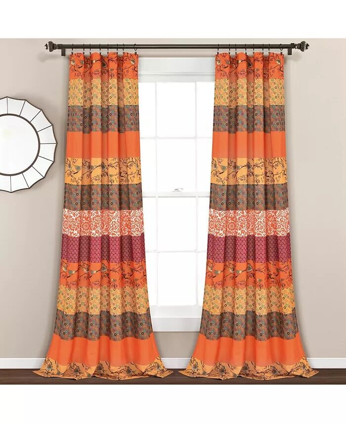 

Комплект оконных штор Royal Empire Мандарин 52x84 Lush Decor, оранжевый