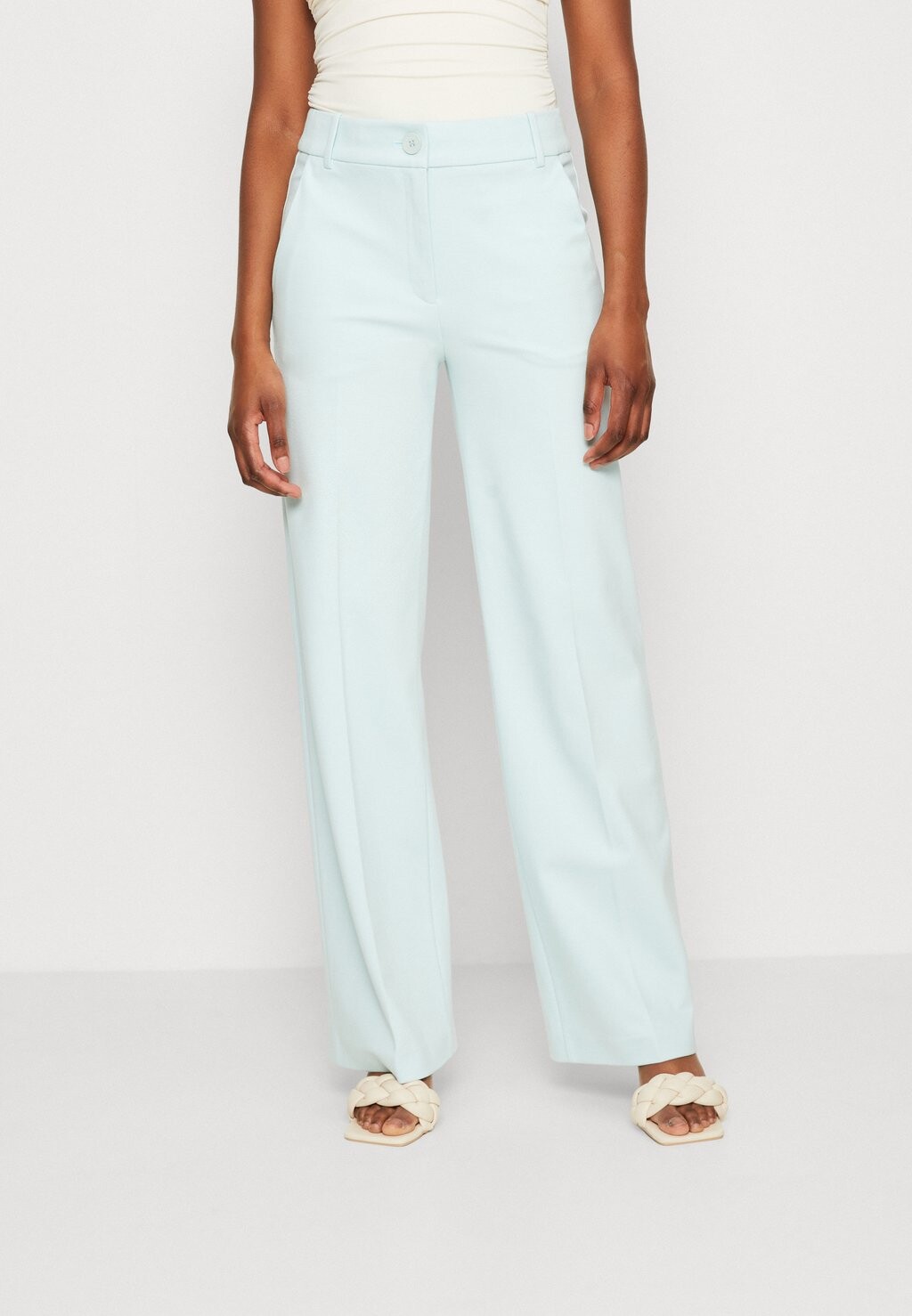 

Брюки Esprit Straight, светло-зеленый цвет морской волны, Зеленый;серый