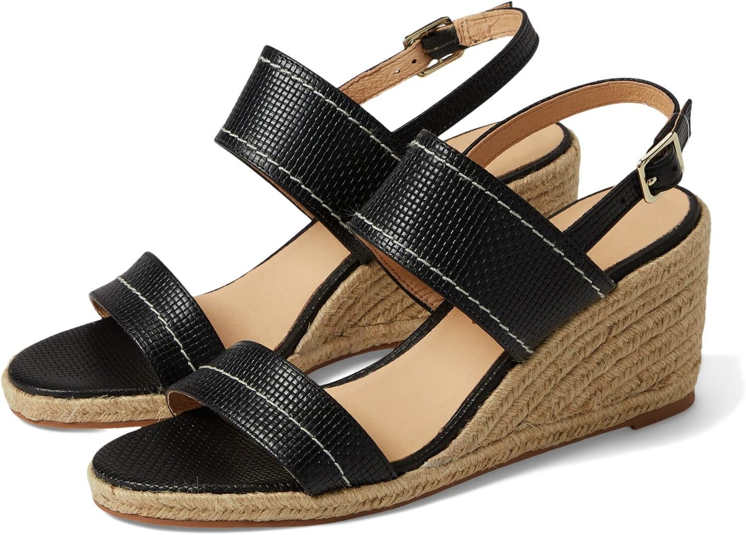 

Босоножки Sunset Wedge Jack Rogers, цвет Embossed Weave Black