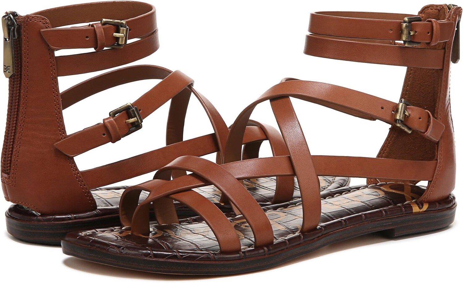 

Сандалии на плоской подошве Gibbs Sam Edelman, цвет Rich Cognac
