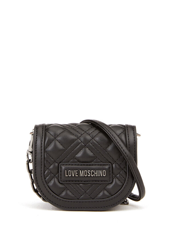 

Черная женская сумка с логотипом Love Moschino