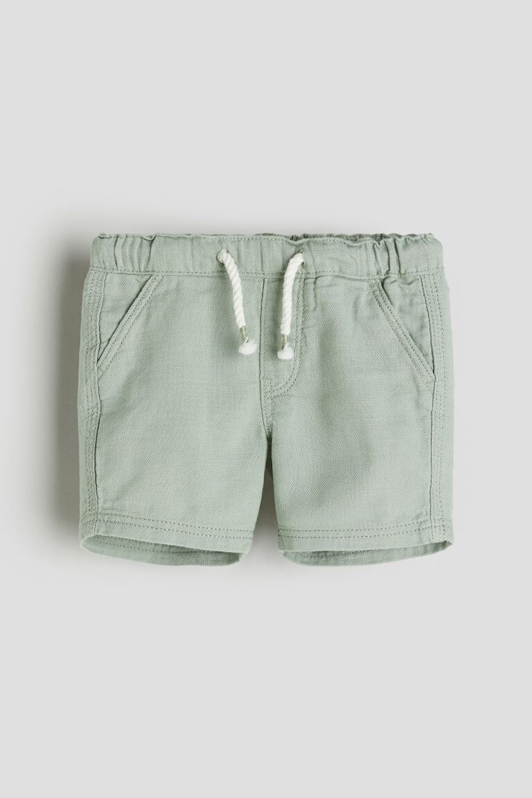 

Хлопковые шорты H&M, зеленый
