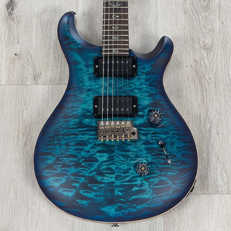 

Электрогитара PRS Paul Reed Smith Wood Library Custom 24 Guitar, Ziricote, Satin Cobalt Blue