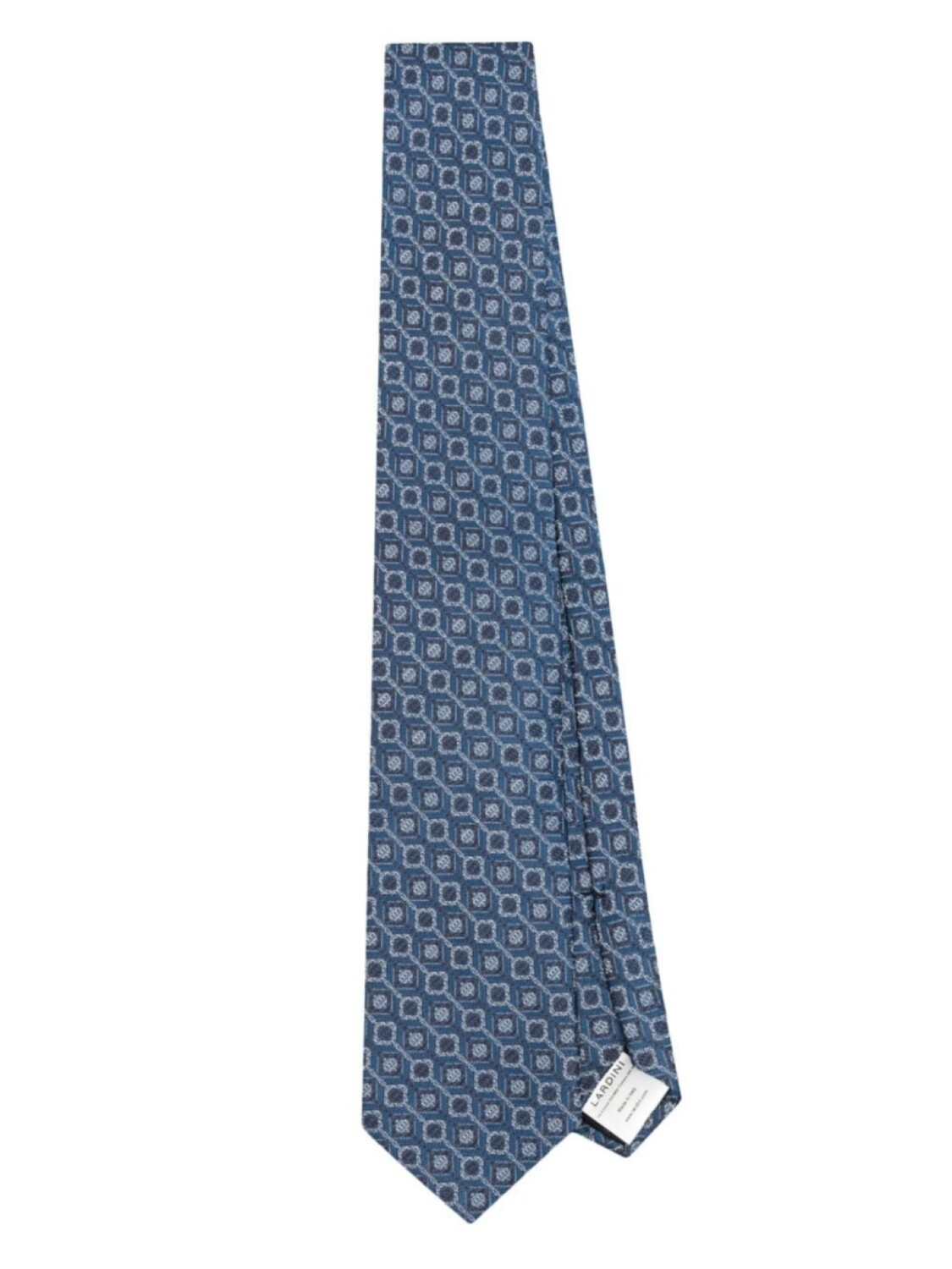 

Lardini шелковый галстук с жаккардовым узором, синий