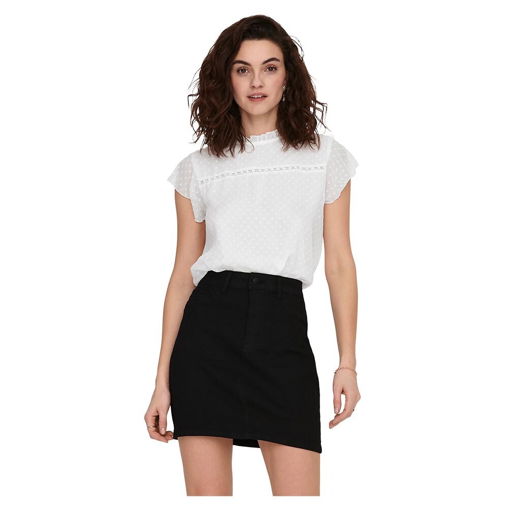 

Футболка Only Flora Short Sleeve O Neck, белый