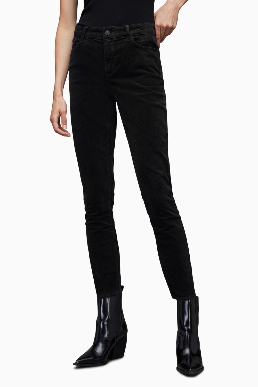 

Черные вельветовые джинсы Miller All Saints, черный