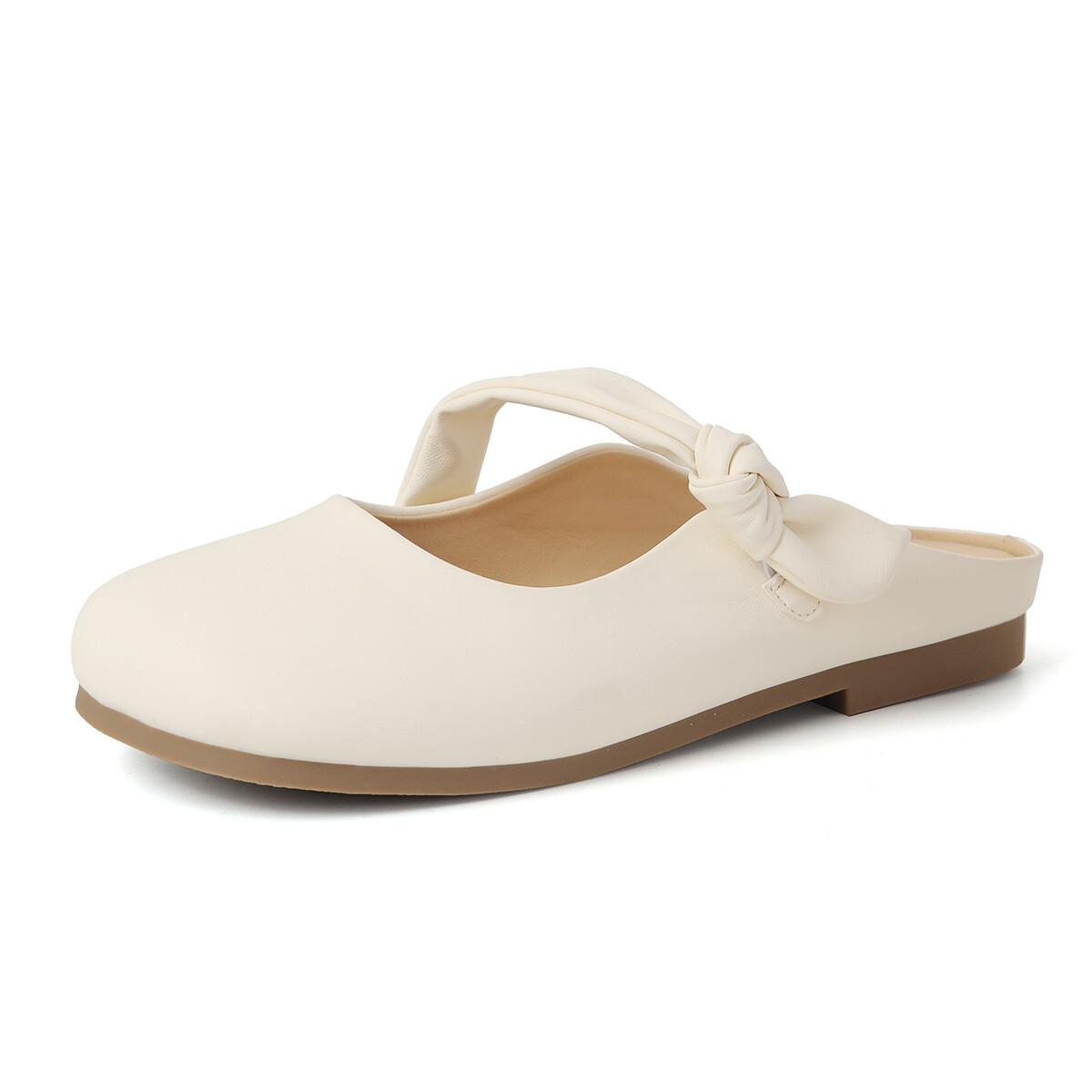 

Мюли женские с закрытым носком женские Huanai, цвет Light Yellow