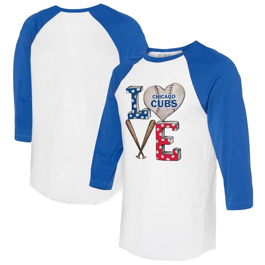 

Футболка с длинным рукавом Tiny Turnip Chicago Cubs, белый