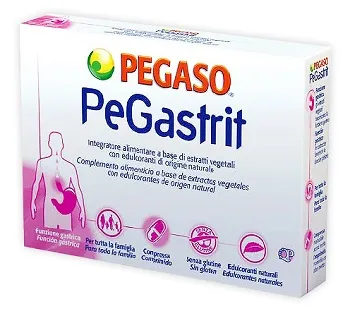 

Pegastrit Добавка для функции желудка, 24 таблетки без глютена Pegaso