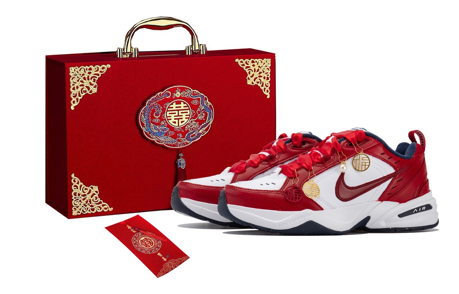 

Массивные кроссовки Nike Air Monarch 4 унисекс, Red