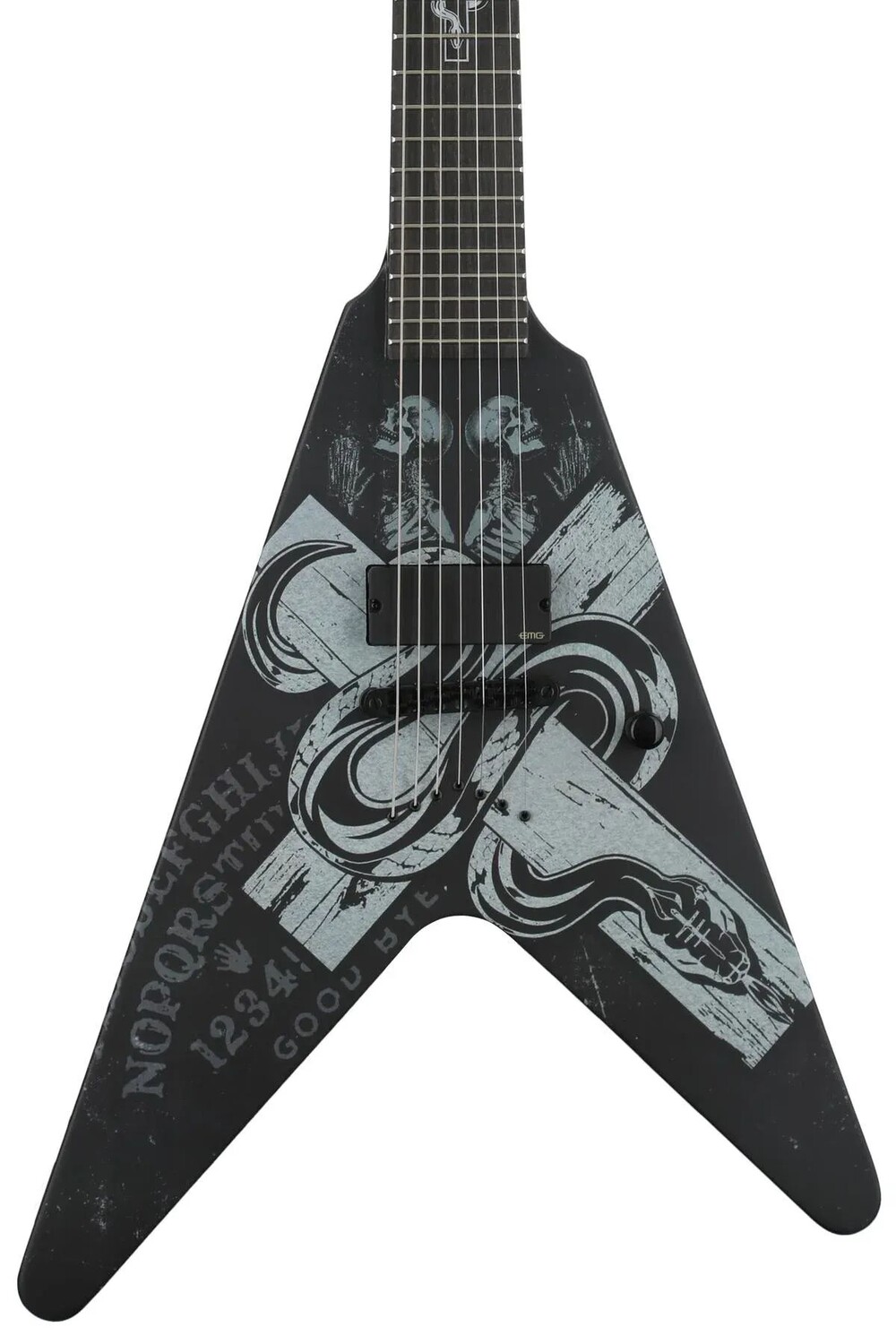 

Schecter Chris Howorth V-7 Snake Cross — сатиновый черный