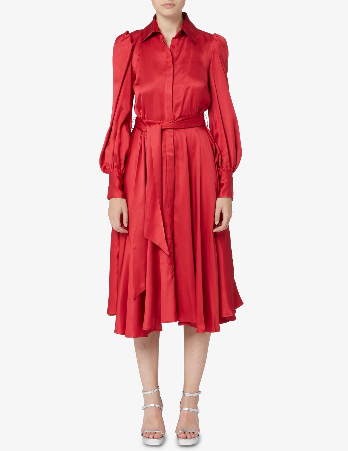 

Платье-рубашка макси Desideria LAVI Couture, красный