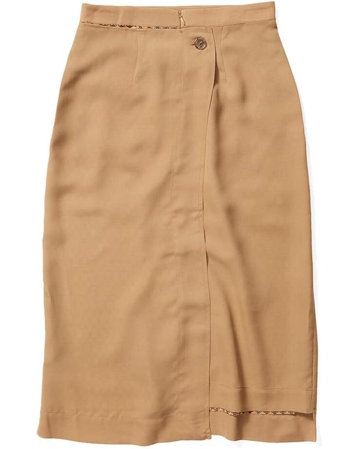 

Юбка rokh Bicolor Midi Skirt, цвет Biscuit