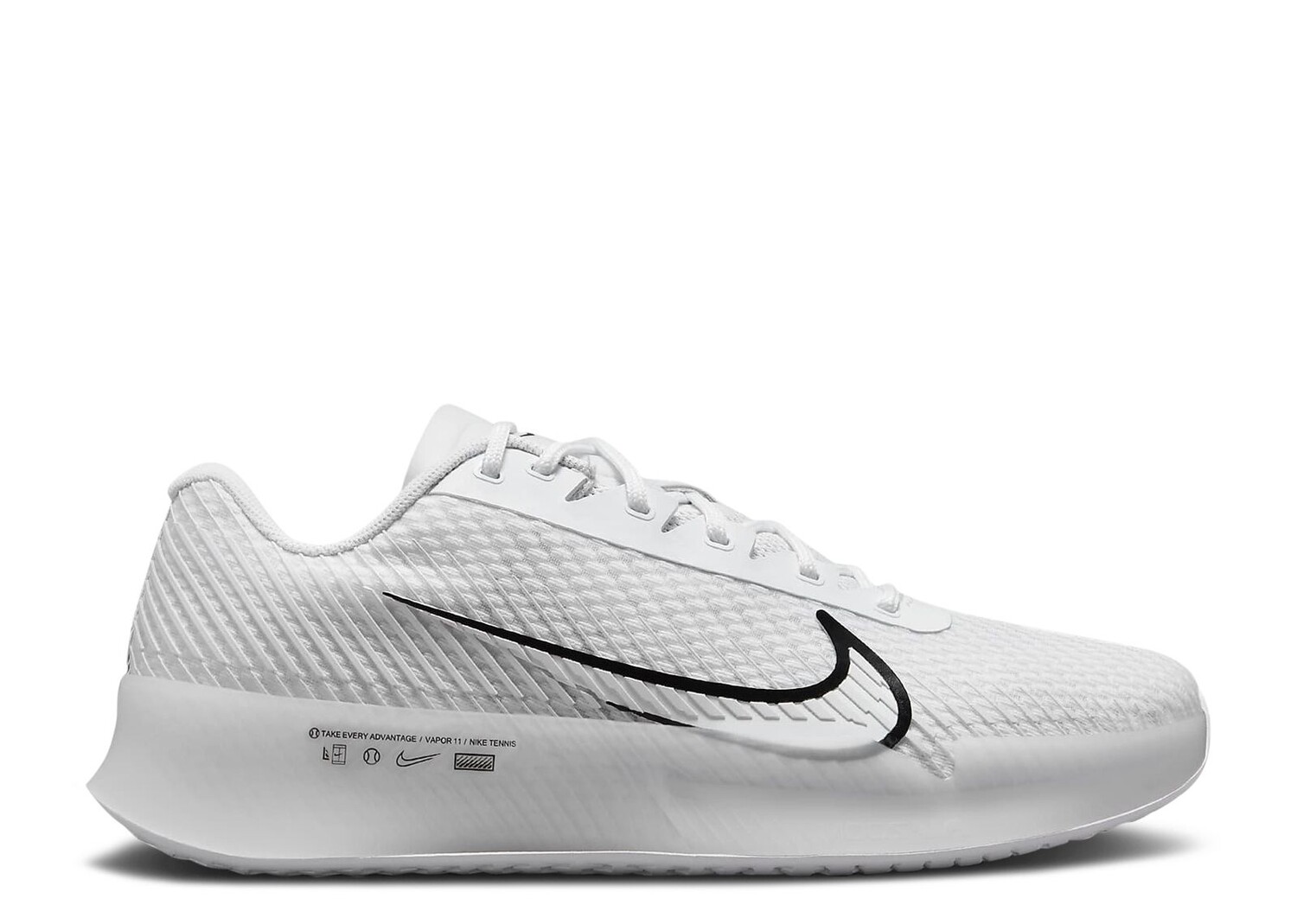 

Кроссовки Nike Nikecourt Air Zoom Vapor 11 Hc 'White Black', белый