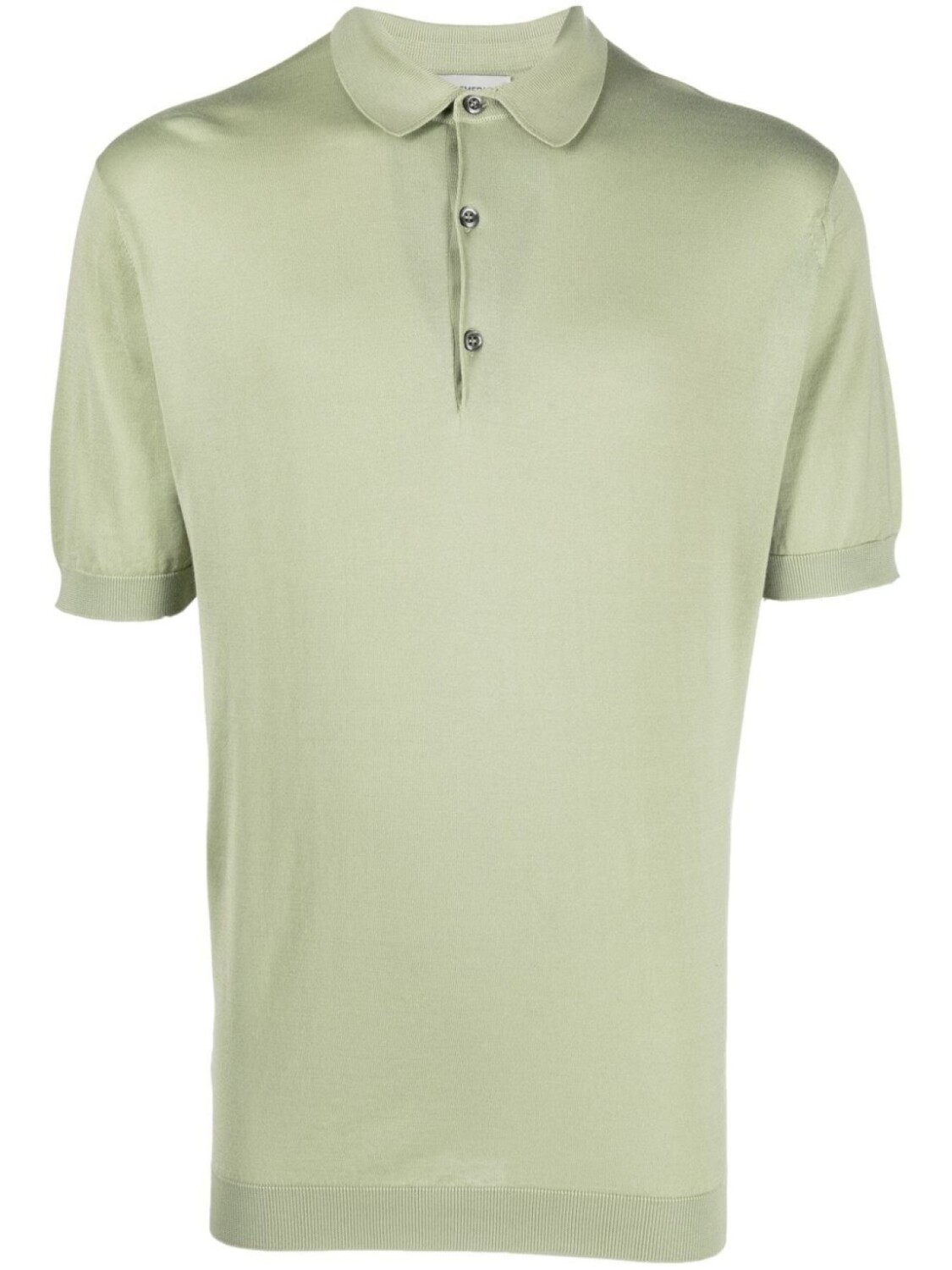 

John Smedley рубашка поло тонкой вязки, зеленый