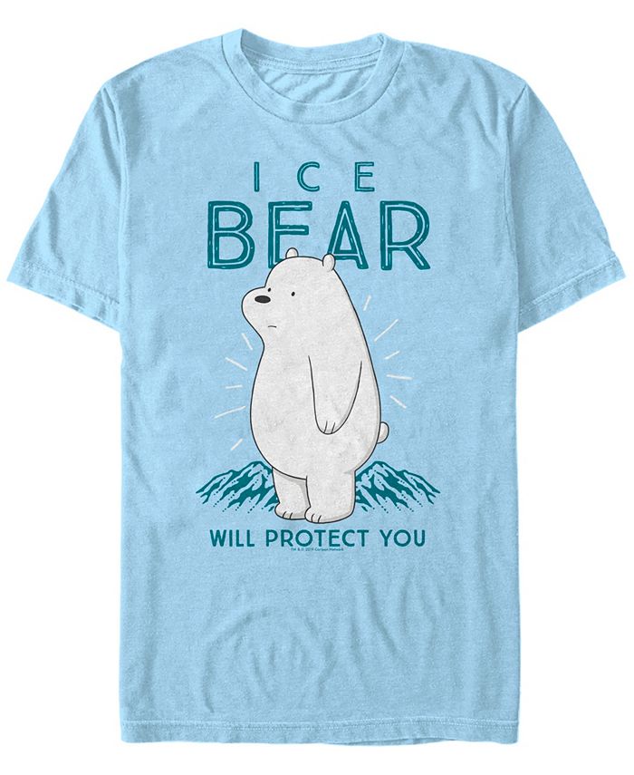 Мужская футболка с коротким рукавом We Bare Bears Ice Bear Will Protect You Fifth Sun, синий сумка самурай джек голубой
