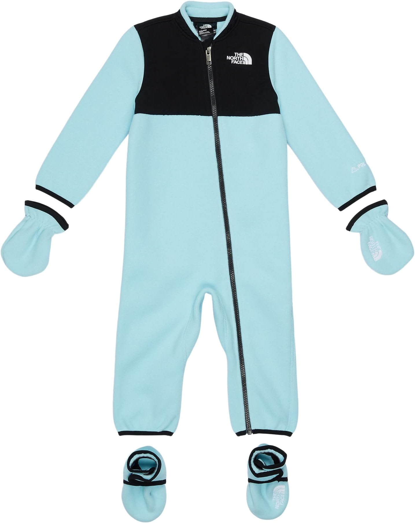 

Детский набор The North Face Denali One-Piece Set, цвет Atomizer Blue