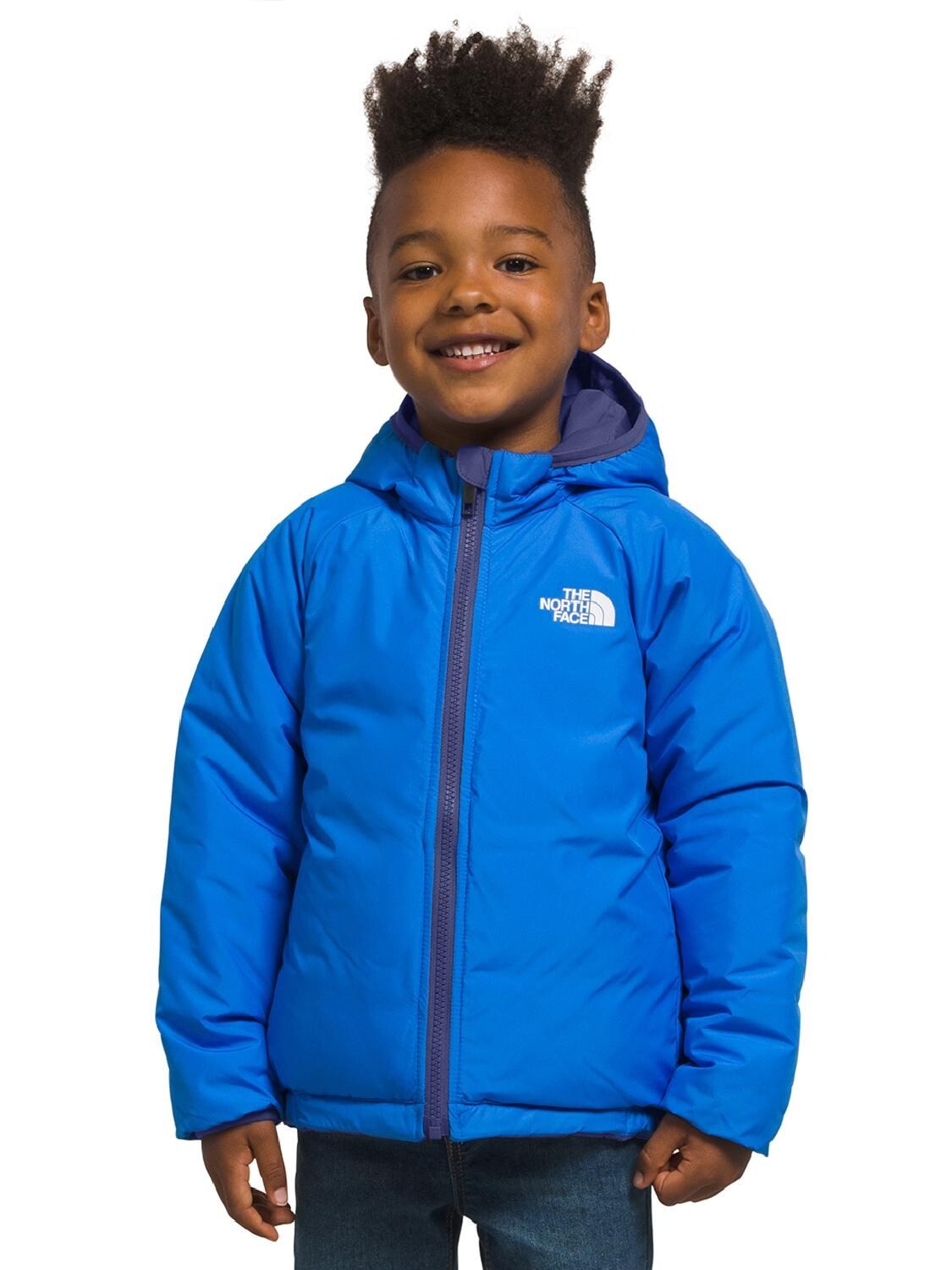 

Двусторонняя утепленная куртка Perrito с капюшоном — детская The North Face, синий