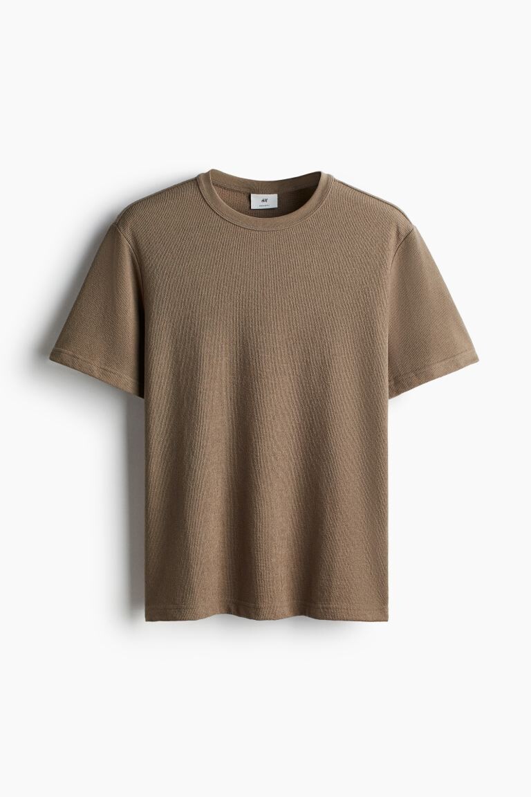 

Футболка обычного кроя H&M, бежевый