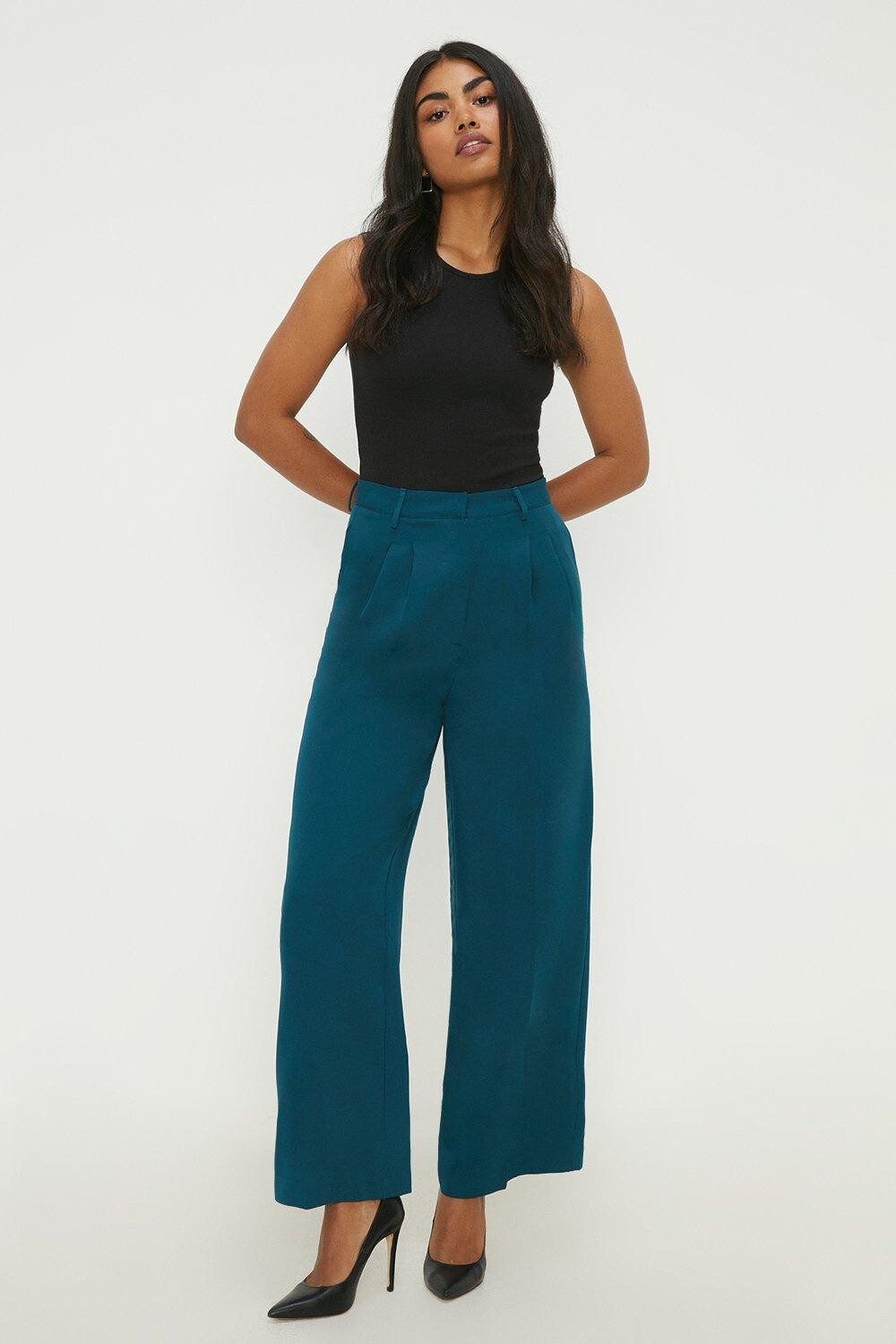 

Широкие брюки Dorothy Perkins, зеленый