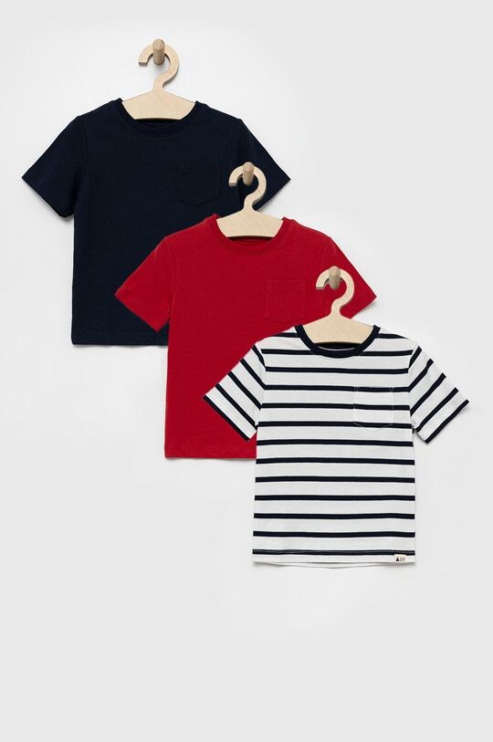 

Детская хлопковая футболка GAP (3 шт.), мультиколор