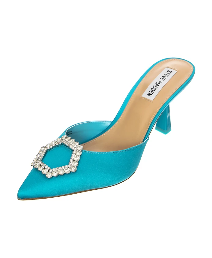 

Элегантные атласные туфли на каблуке Steve Madden, синий