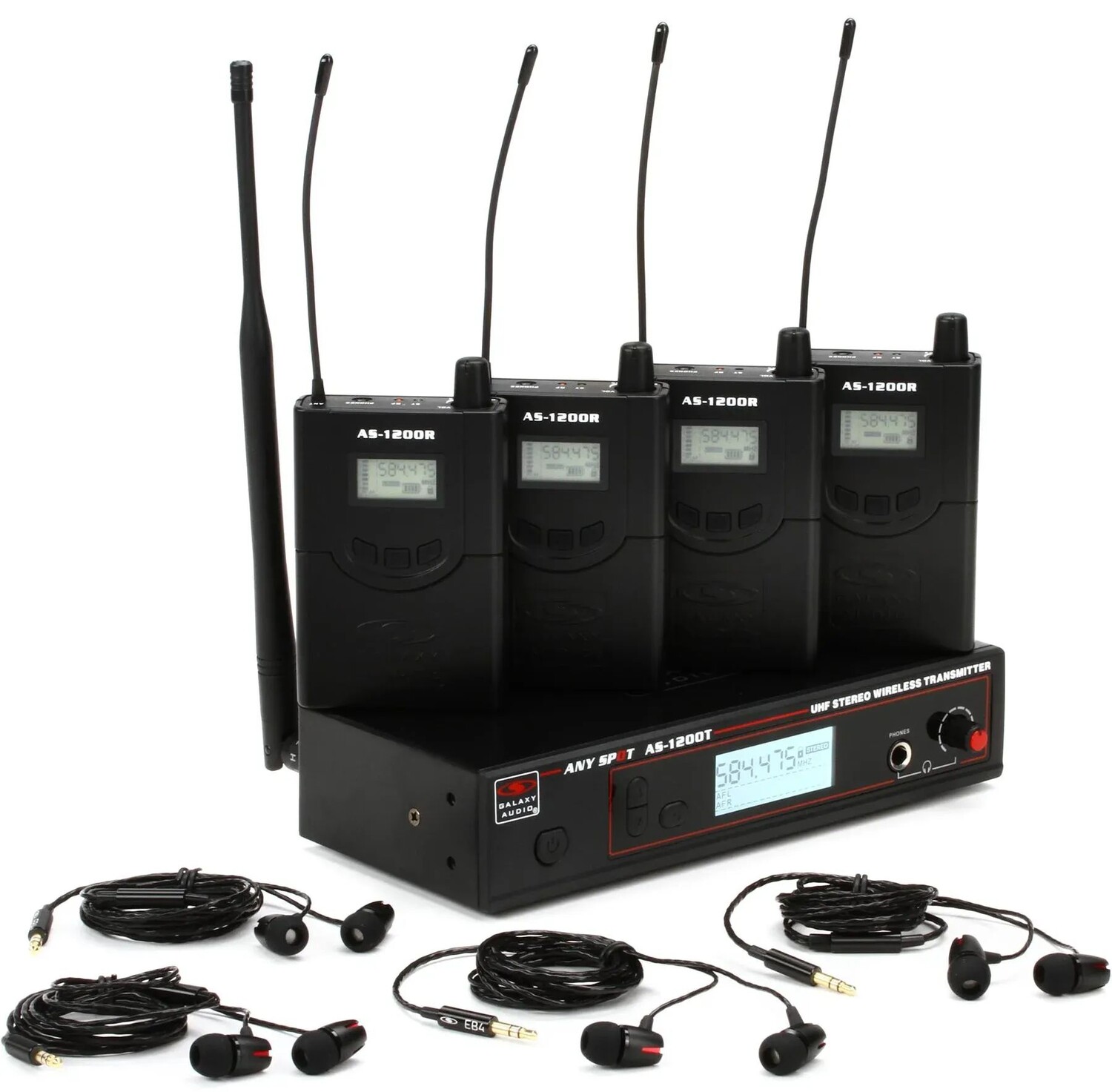 

Беспроводная система внутриканального мониторинга Galaxy Audio AS-1200-4D — диапазон D