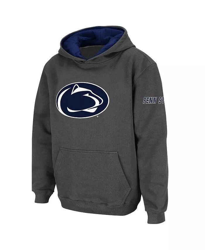 

Пуловер с большим логотипом Big Boys Penn State Nittany Lions, толстовка с капюшоном Stadium Athletic, синий