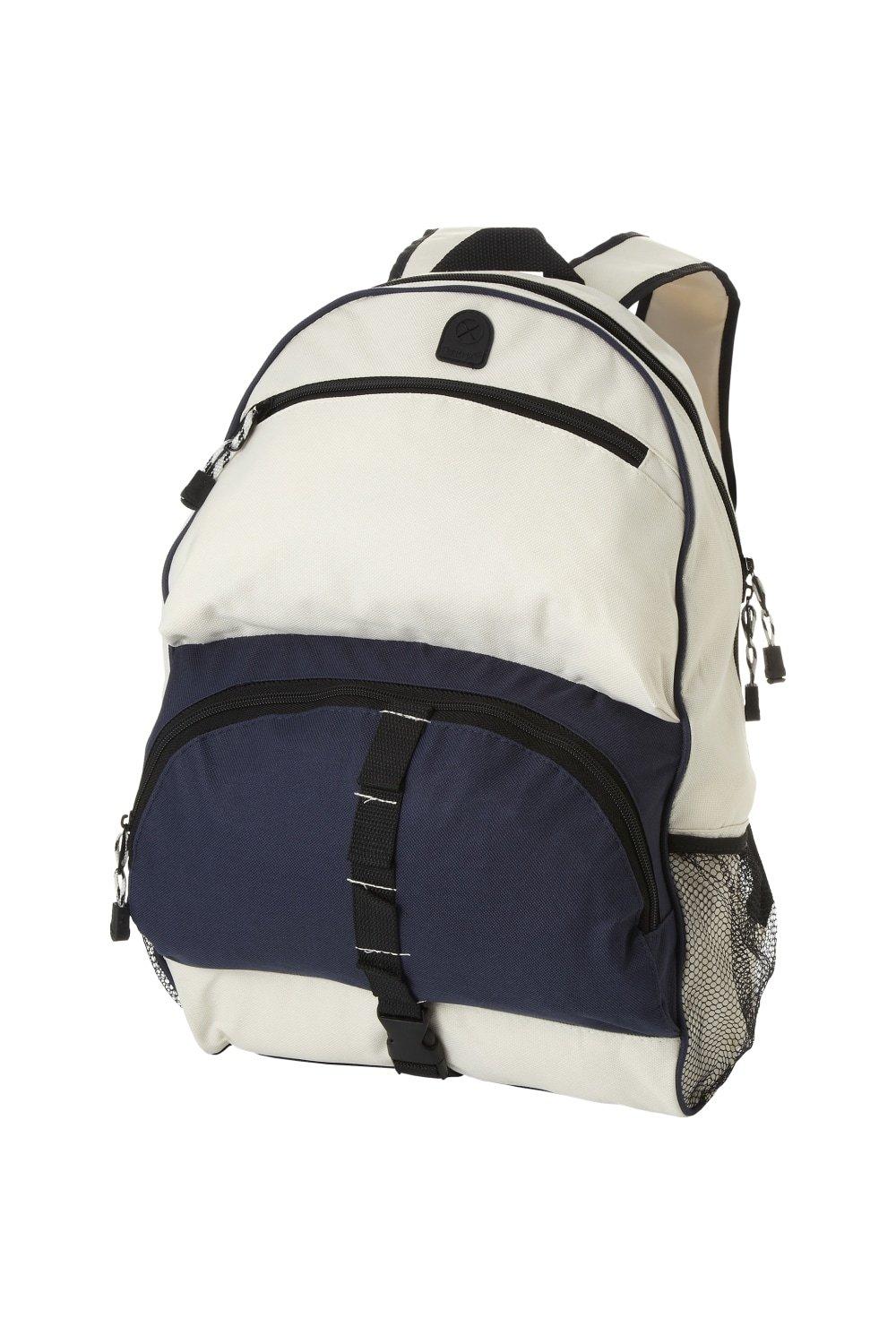 Юта Рюкзак Bullet, темно-синий водонепроницаемый и износостойкий рюкзак из ткани оксфорд с двумя боковыми сетчатыми карманами