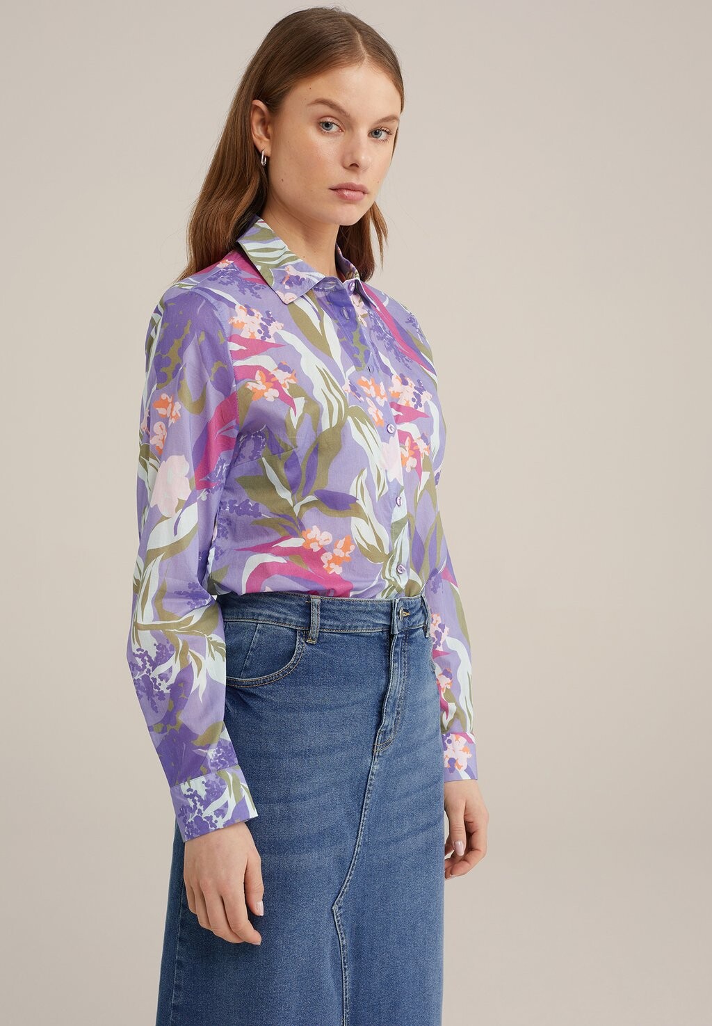 

Блузка-рубашка WE Fashion, цвет violet