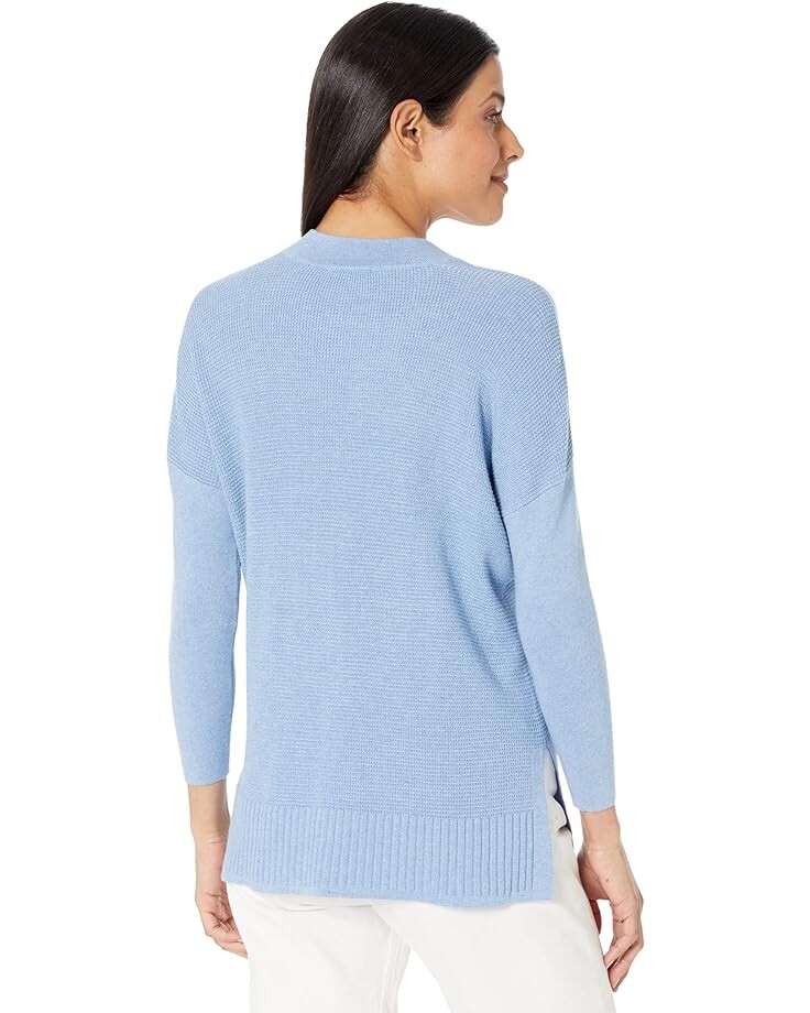 

Свитер Lilla P 3/4 Sleeve Shawl Collar Tunic Sweater, цвет Ocean